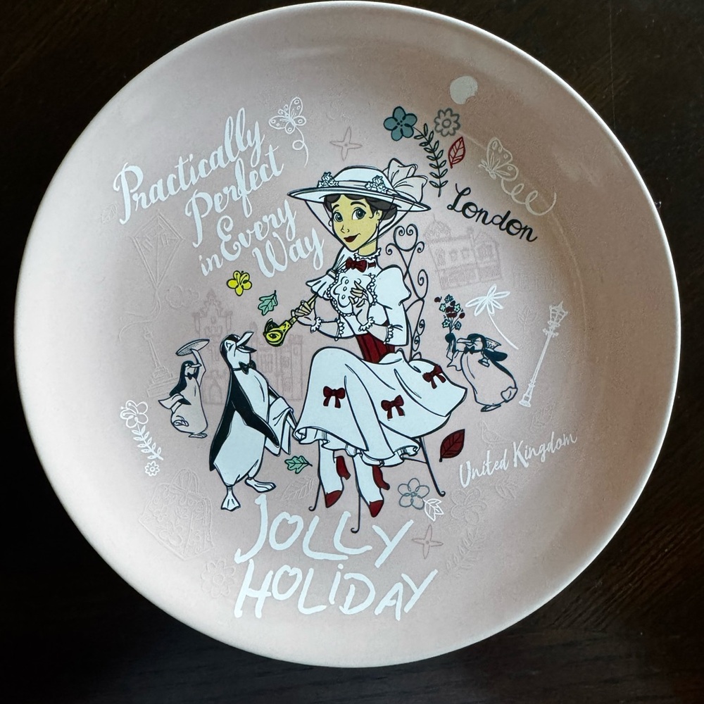 Disney Pink Decorative Mary Poppins Plate